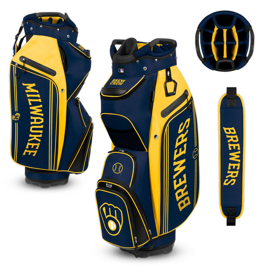 MILWAUKEE BREWERS TEAM EFFORT BUCKET III COOLER CART GOLF BAG