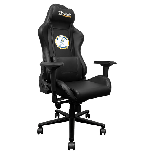 MILWAUKEE BREWERS XPRESSION PRO GAMING CHAIR WITH COOPERSTOWN LOGO