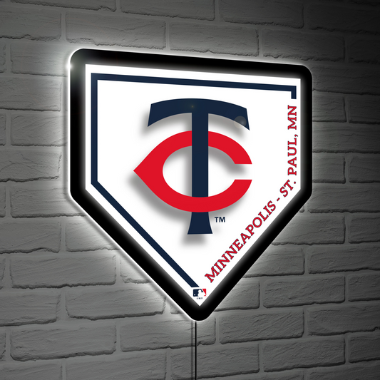 MINNESOTA TWINS HOMEPLATE EDGELITE LED WALL DECOR