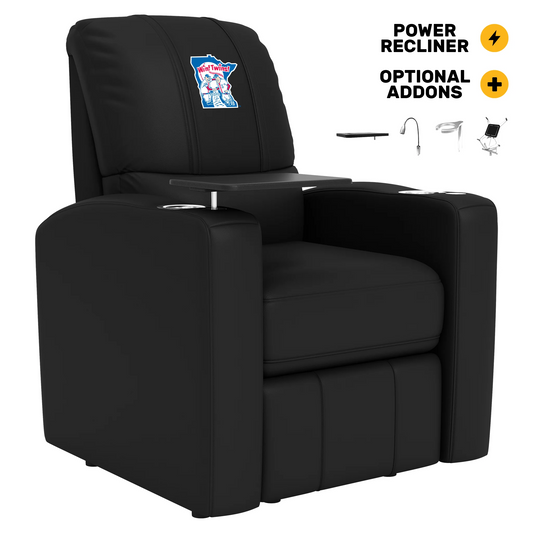 MINNESOTA TWINS STEALTH POWER RECLINER WITH COOPERSTOWN LOGO