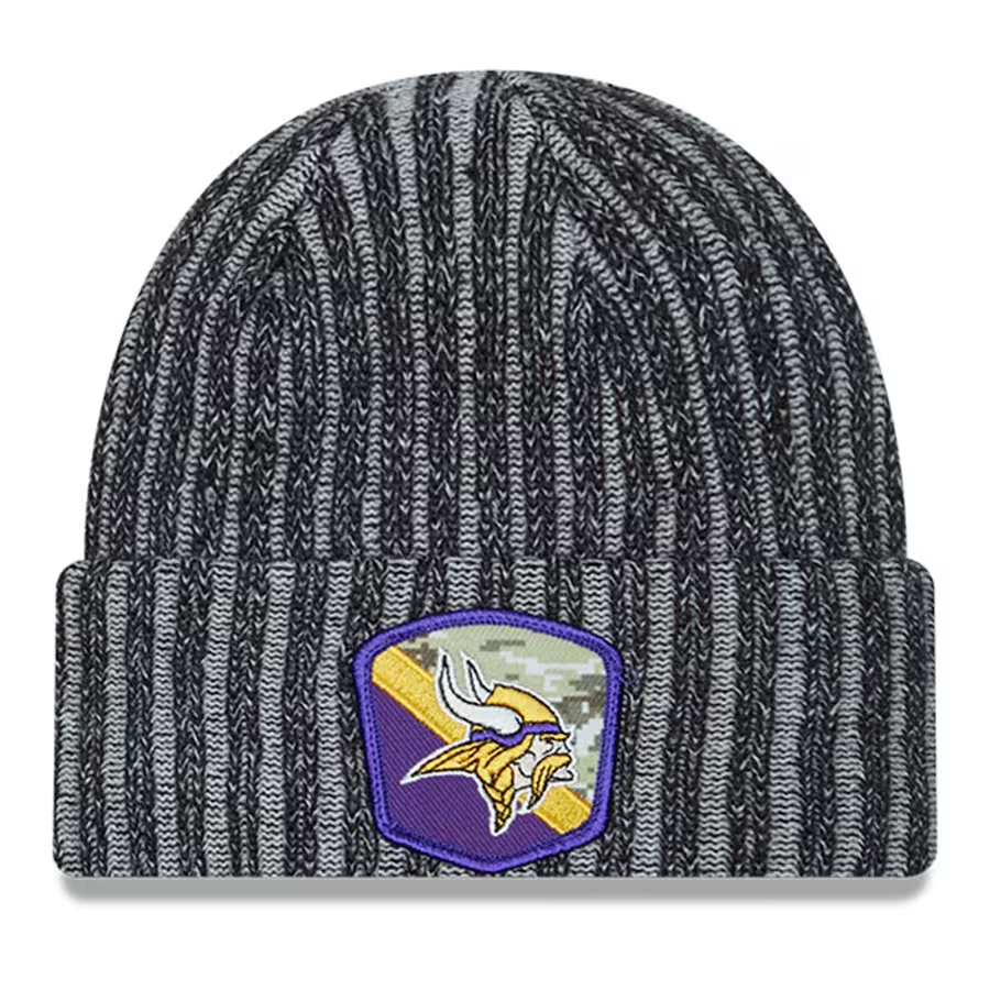 MINNESOTA VIKINGS 2023 SALUTE TO SERVICE CUFFED KNIT