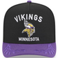 MINNESOTA VIKINGS 2025 NFL DRAFT 9FIFTY A-FRAME SNAPBACK HAT - BLACK/PURPLE