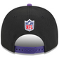 MINNESOTA VIKINGS 2025 NFL DRAFT 9FIFTY A-FRAME SNAPBACK HAT - BLACK/PURPLE