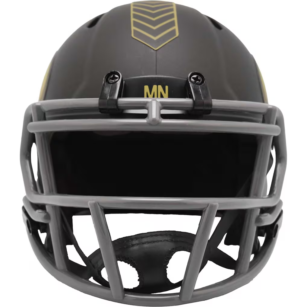 MINNESOTA VIKINGS 2025 NFL SALUTE TO SERVICE RIDDELL SPEED MINI HELMET
