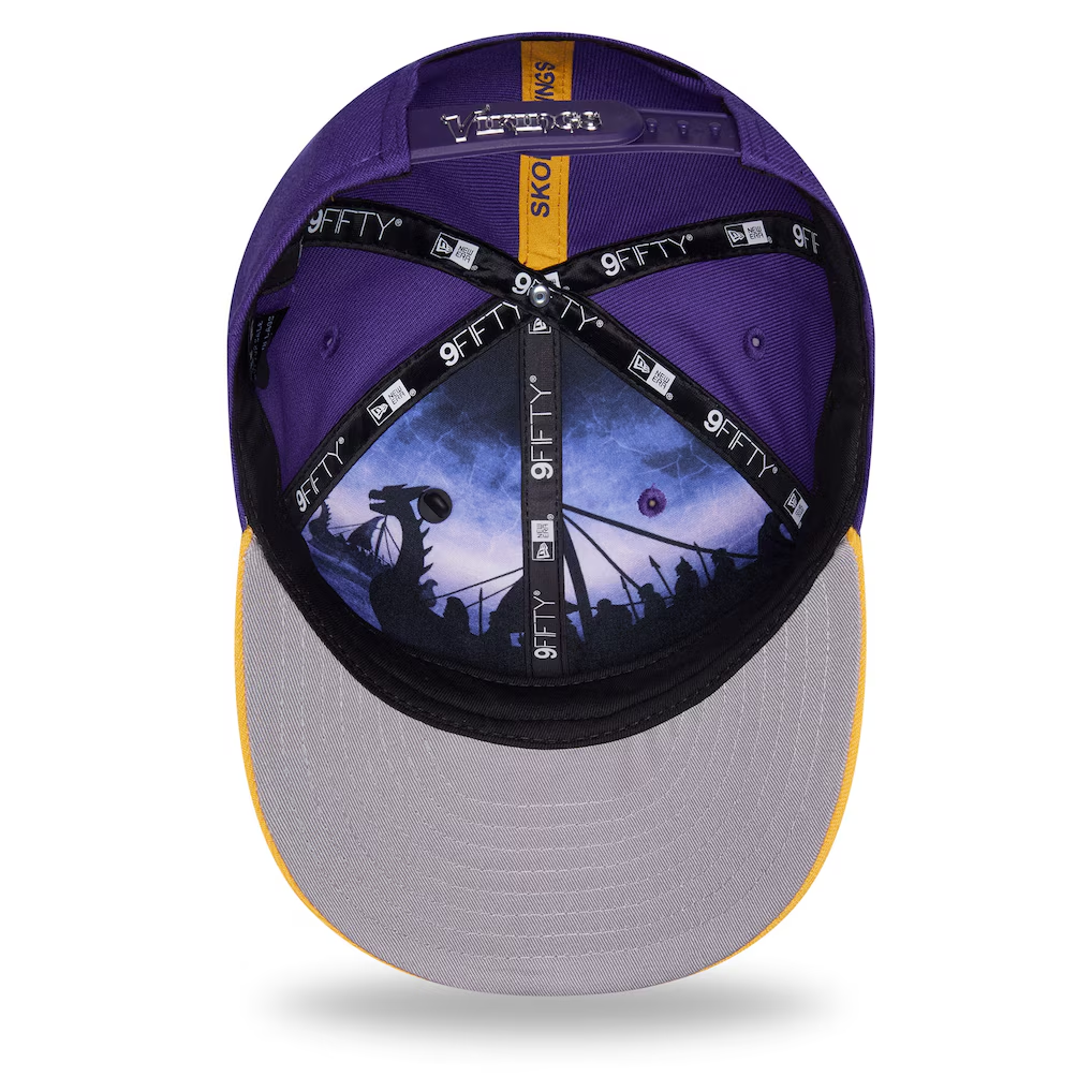 MINNESOTA VIKINGS 2026 NFL DRAFT 9FIFTY SNAPBACK HAT - PURPLE/GOLD