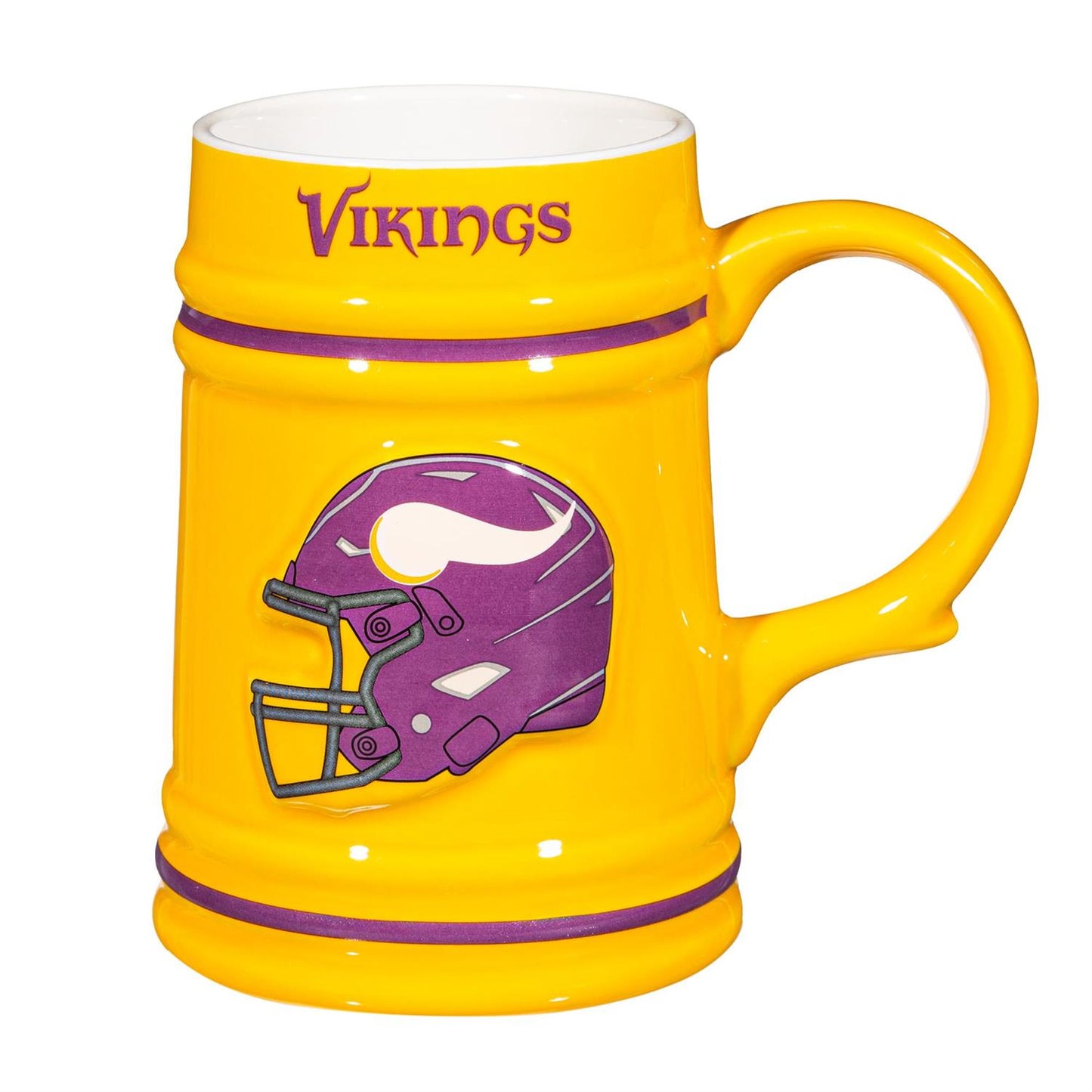 MINNESOTA VIKINGS 24OZ CERAMIC STEIN CUP WITH GIFT BOX