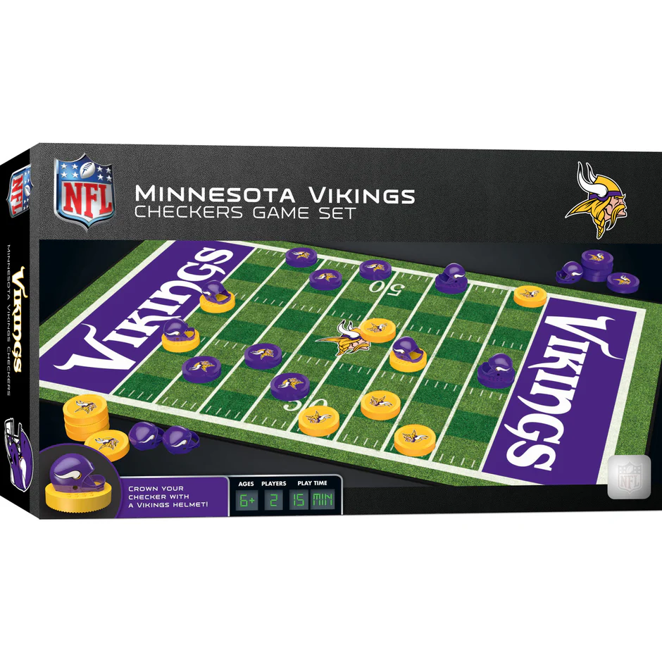 MINNESOTA VIKINGS CHECKERS BOARD GAME