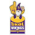 MINNESOTA VIKINGS GNOME METAL 10" x 30" OUTDOOR SIGN