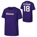 MINNESOTA VIKINGS JUSTIN JEFFERSON YOUTH OUTERSTUFF NAME NUMBER T-SHIRT - PURPLE