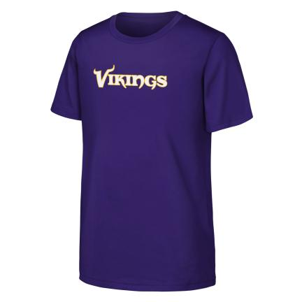 MINNESOTA VIKINGS JUSTIN JEFFERSON YOUTH OUTERSTUFF NAME NUMBER T-SHIRT - PURPLE