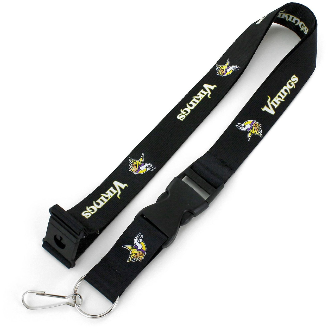 MINNESOTA VIKINGS LANYARDS - BLACK
