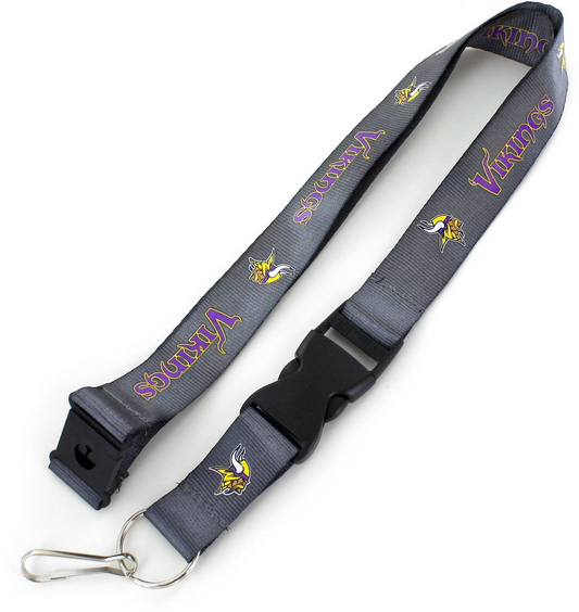 MINNESOTA VIKINGS LANYARDS - CHARCOAL