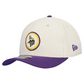 MINNESOTA VIKINGS LOYAL CORDUROY 9SEVENTY STRETCH-SNAP ADJUSTABLE HAT - CHROME WHITE/PURPLE