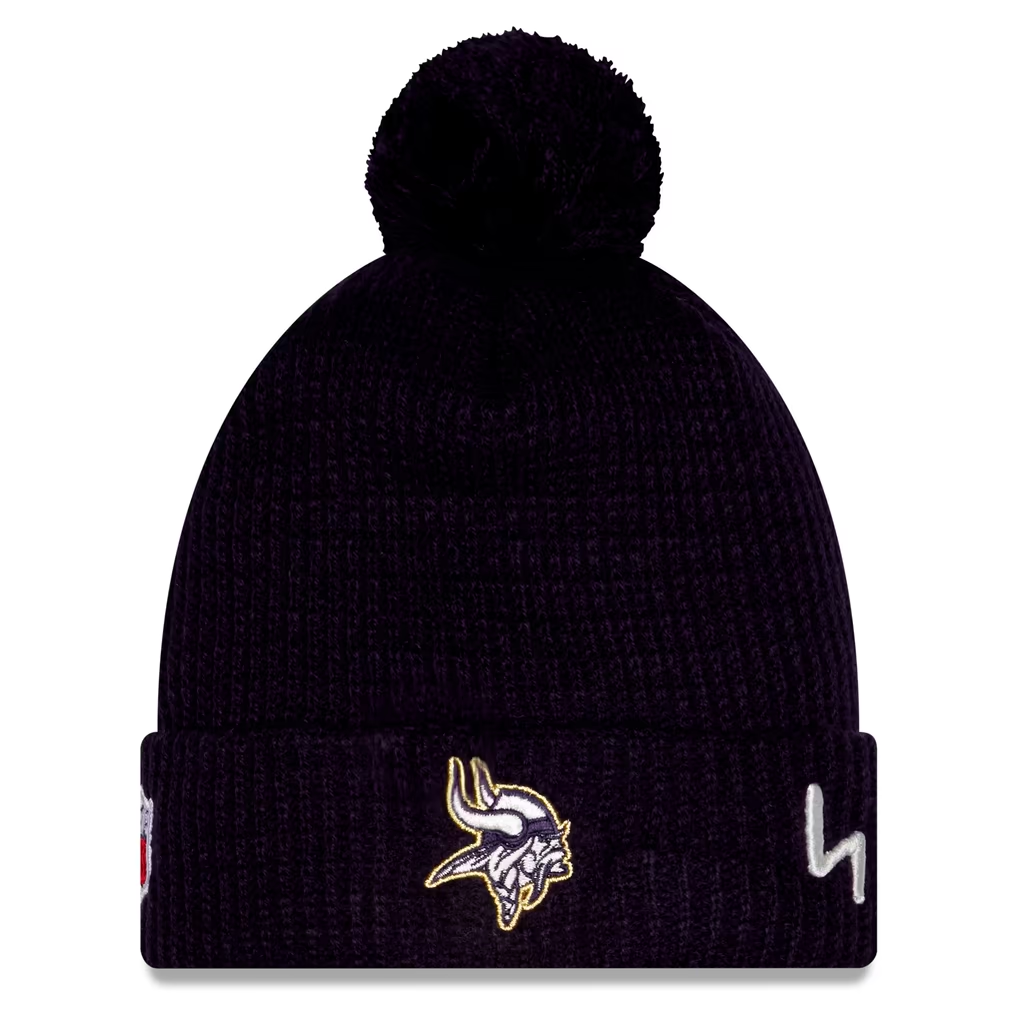 MINNESOTA VIKINGS NEW ERA 2026 RIVALRY SIDELINE COLLECTION CUFFED KNIT - PURPLE