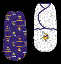 MINNESOTA VIKINGS NEWBORN 2-PACK WRAP SWADDLE SET