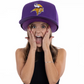 MINNESOTA VIKINGS NOGGIN OVERSIZED HAT - PURPLE