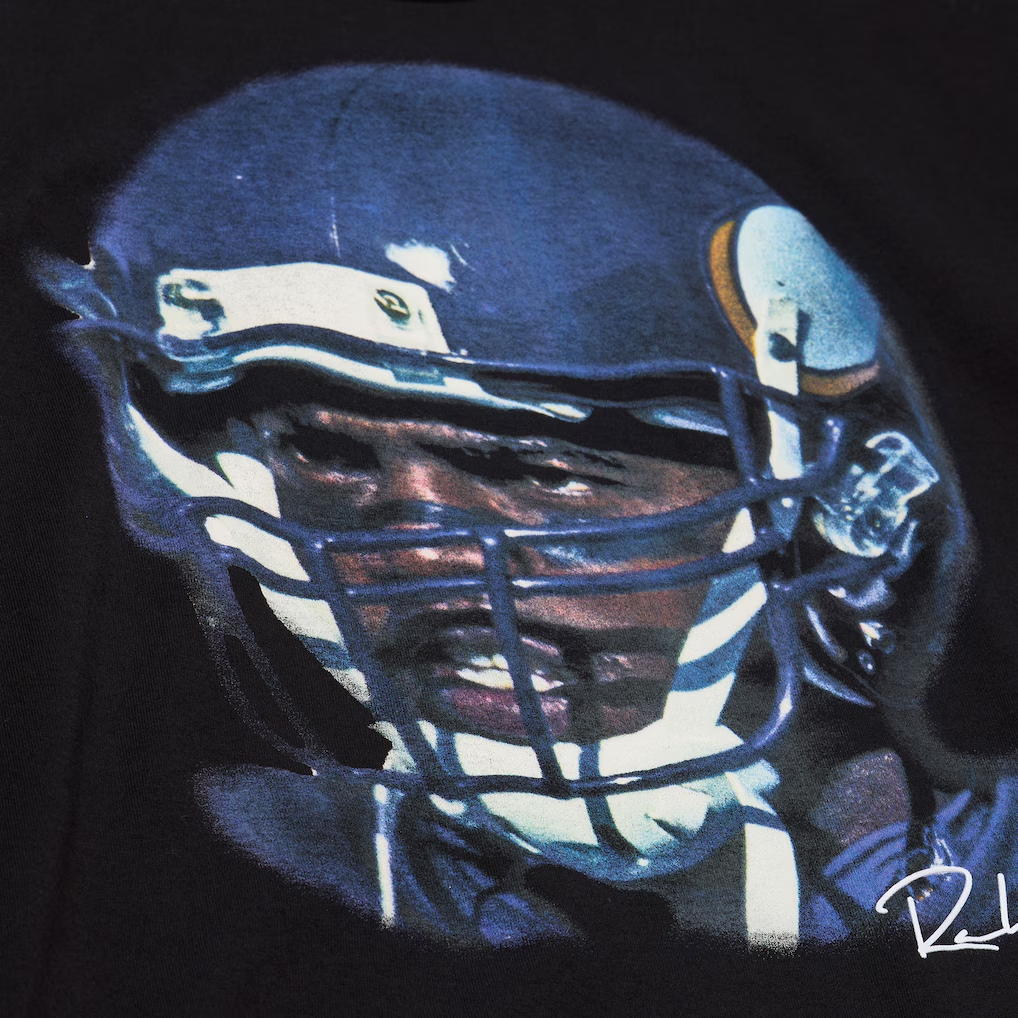 MINNESOTA VIKINGS RANDY MOSS MEN'S MITCHELL & NESS REAL BIG FACE T-SHIRT - BLACK