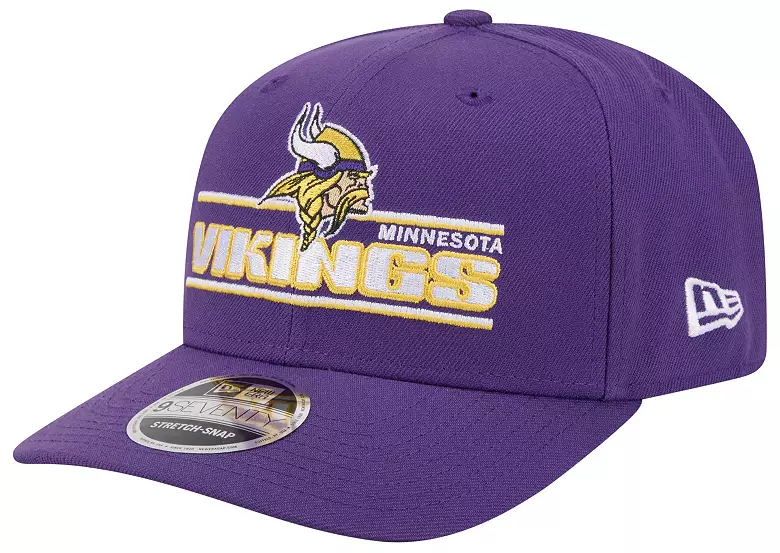 MINNESOTA VIKINGS STATED 9SEVENTY STRETCH-SNAP ADJUSTABLE HAT - PURPLE