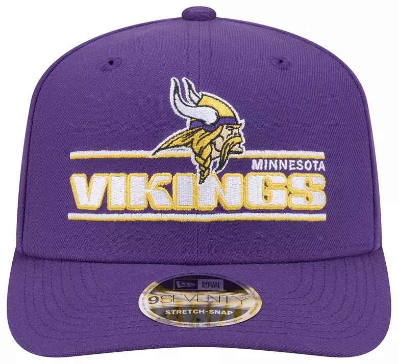 MINNESOTA VIKINGS STATED 9SEVENTY STRETCH-SNAP ADJUSTABLE HAT - PURPLE