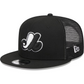 MONTREAL EXPOS EVERGREEN TRUCKER 9FIFTY SNAPBACK HAT - BLACK/WHITE