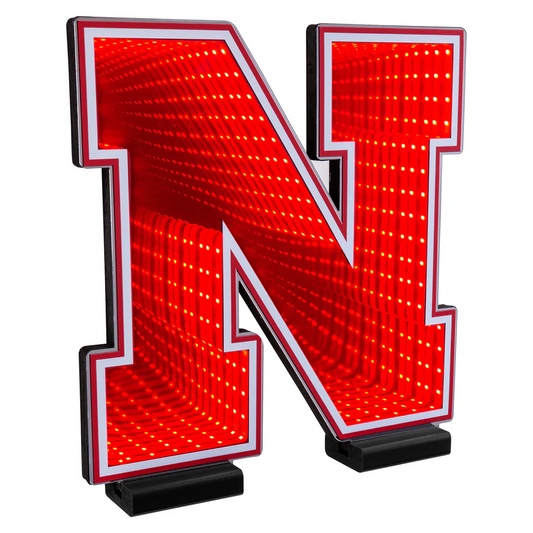 NEBRASKA CORNHUSKERS LED INFINITY LOGO LIGHT