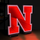 NEBRASKA CORNHUSKERS LED INFINITY LOGO LIGHT
