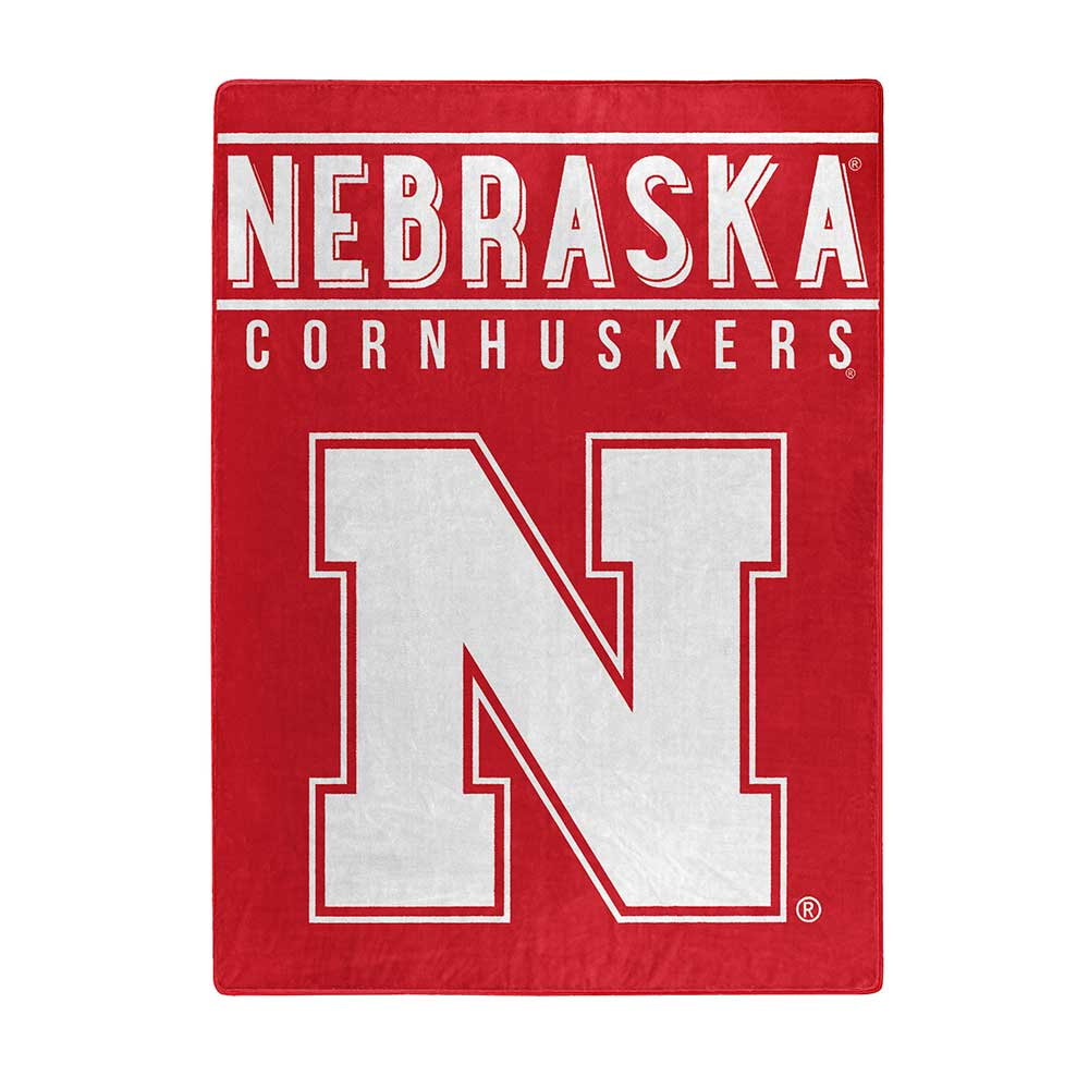 NEBRASKA CORNHUSKERS TEAM 60"X80" ROYAL PLUSH RASCHEL BLANKET