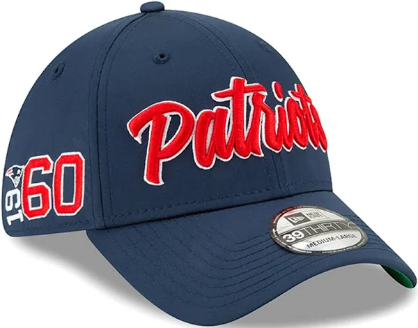 NEW ENGLAND PATRIOTS 2019 NFL SIDELINE HOME 39THIRTY FLEX FIT HAT - NAVY