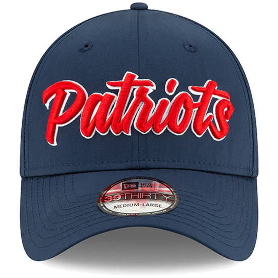 NEW ENGLAND PATRIOTS 2019 NFL SIDELINE HOME 39THIRTY FLEX FIT HAT - NAVY