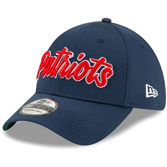 NEW ENGLAND PATRIOTS 2019 NFL SIDELINE HOME 39THIRTY FLEX FIT HAT - NAVY