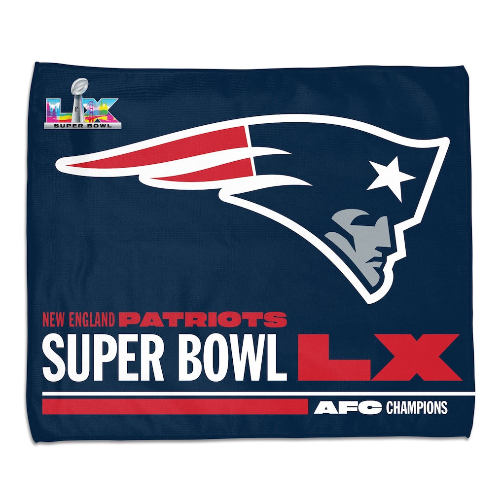 NEW ENGLAND PATRIOTS 2025 AFC CONFERENCE CHAMPIONS 15" X 18" RALLY TOWEL