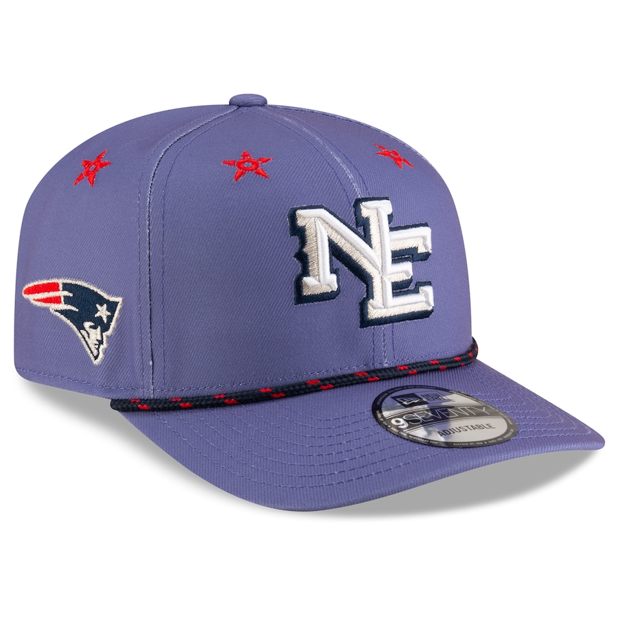 NEW ENGLAND PATRIOTS 2025 NFL RIVALRY SIDELINE COLLECTION 9SEVENTY ADJUSTABLE HAT - MEADOW BLUE