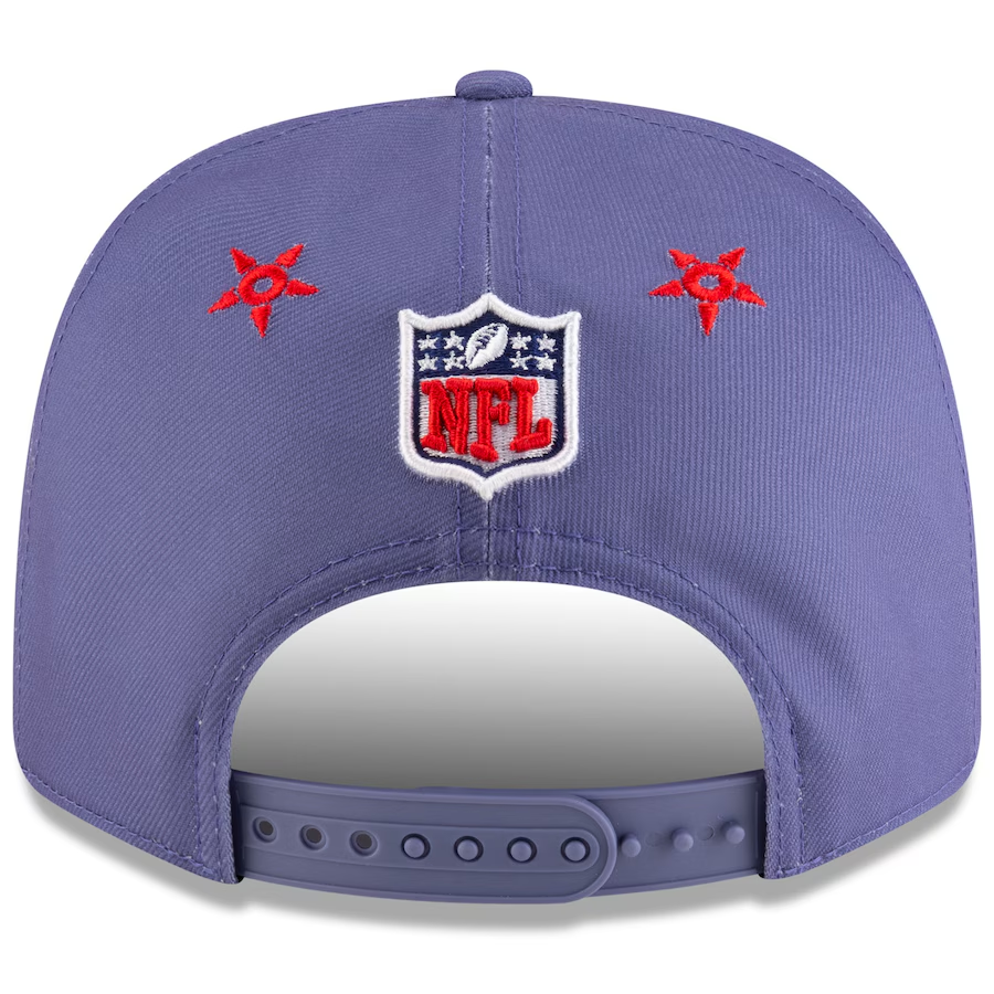 NEW ENGLAND PATRIOTS 2025 NFL RIVALRY SIDELINE COLLECTION 9SEVENTY ADJUSTABLE HAT - MEADOW BLUE