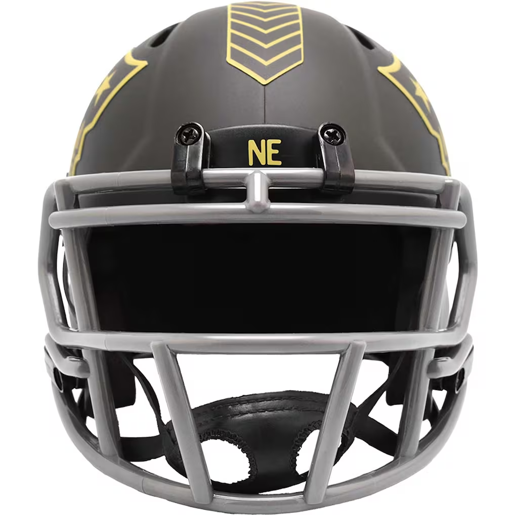 NEW ENGLAND PATRIOTS 2025 NFL SALUTE TO SERVICE RIDDELL SPEED MINI HELMET