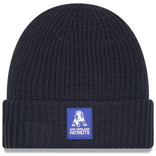 NEW ENGLAND PATRIOTS 2025 SIDELINE COLD WEATHER RETRO CUFFED KNIT - CHARCOAL