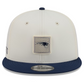 NEW ENGLAND PATRIOTS 2026 NFL TRAINING CAMP 9FIFTY SNAPBACK HAT - CHROME WHITE/NAVY