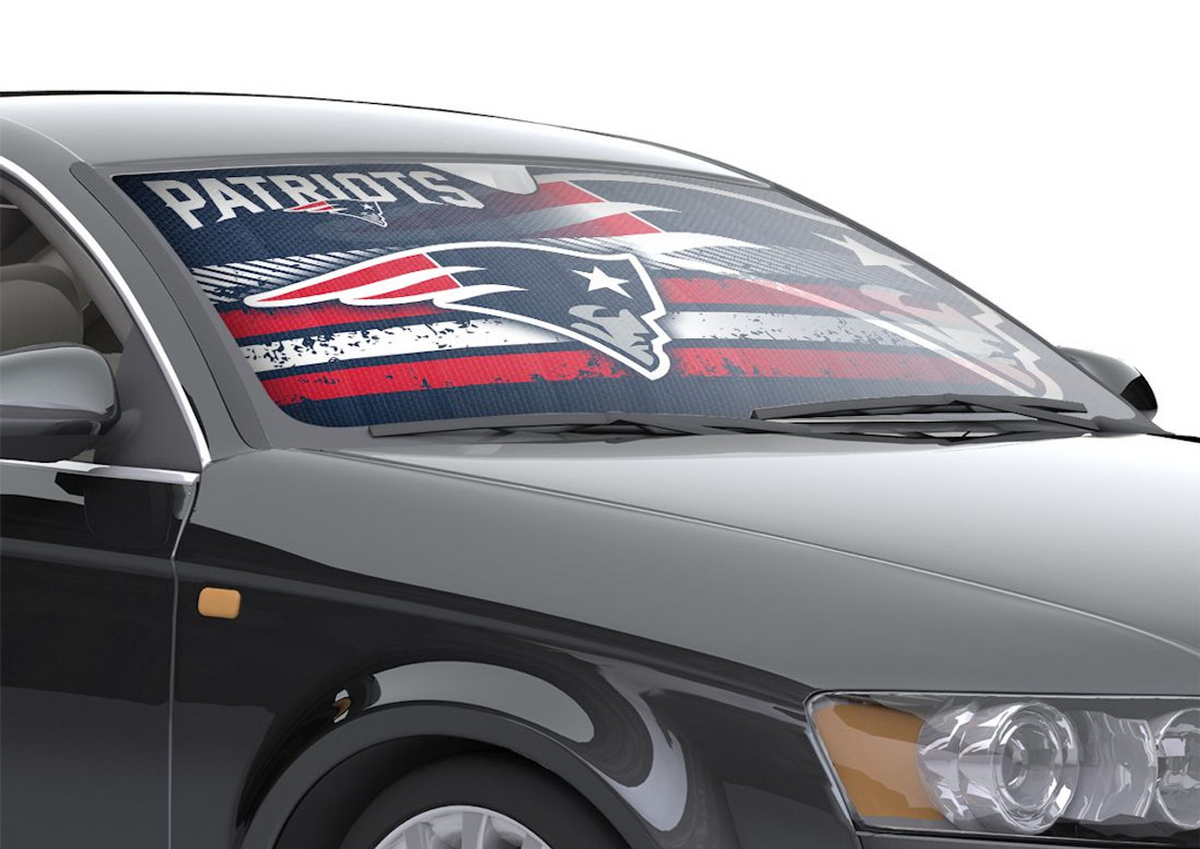 NEW ENGLAND PATRIOTS AUTO SUN SHADE - 59"X27"