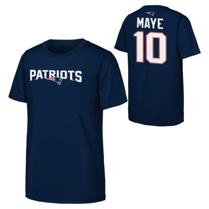 NEW ENGLAND PATRIOTS DRAKE MAYE  YOUTH OUTERSTUFF NAME NUMBER T-SHIRT - NAVY