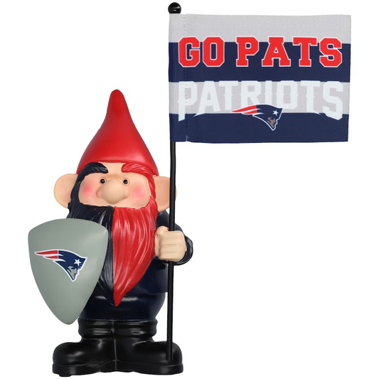 NEW ENGLAND PATRIOTS FLAG HOLDER GNOME