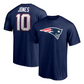 NEW ENGLAND PATRIOTS MAC JONES MEN'S PLAYER ICON NAME & NUMBER T-SHIRT