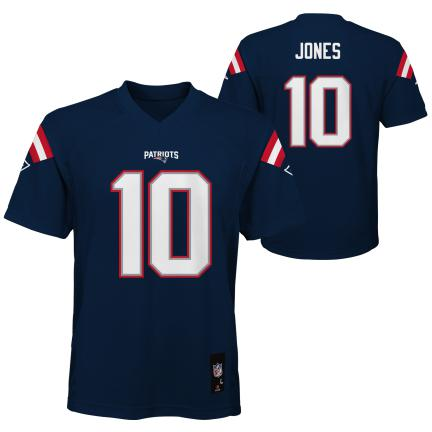 NEW ENGLAND PATRIOTS MAC JONES YOUTH MID TIER JERSEY