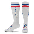 NEW ENGLAND PATRIOTS MEN'S FOR BARE FEET VINTAGE TUBE SOCKS