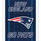 NEW ENGLAND PATRIOTS RECTANGLE NEOLITE LED WALL DECOR