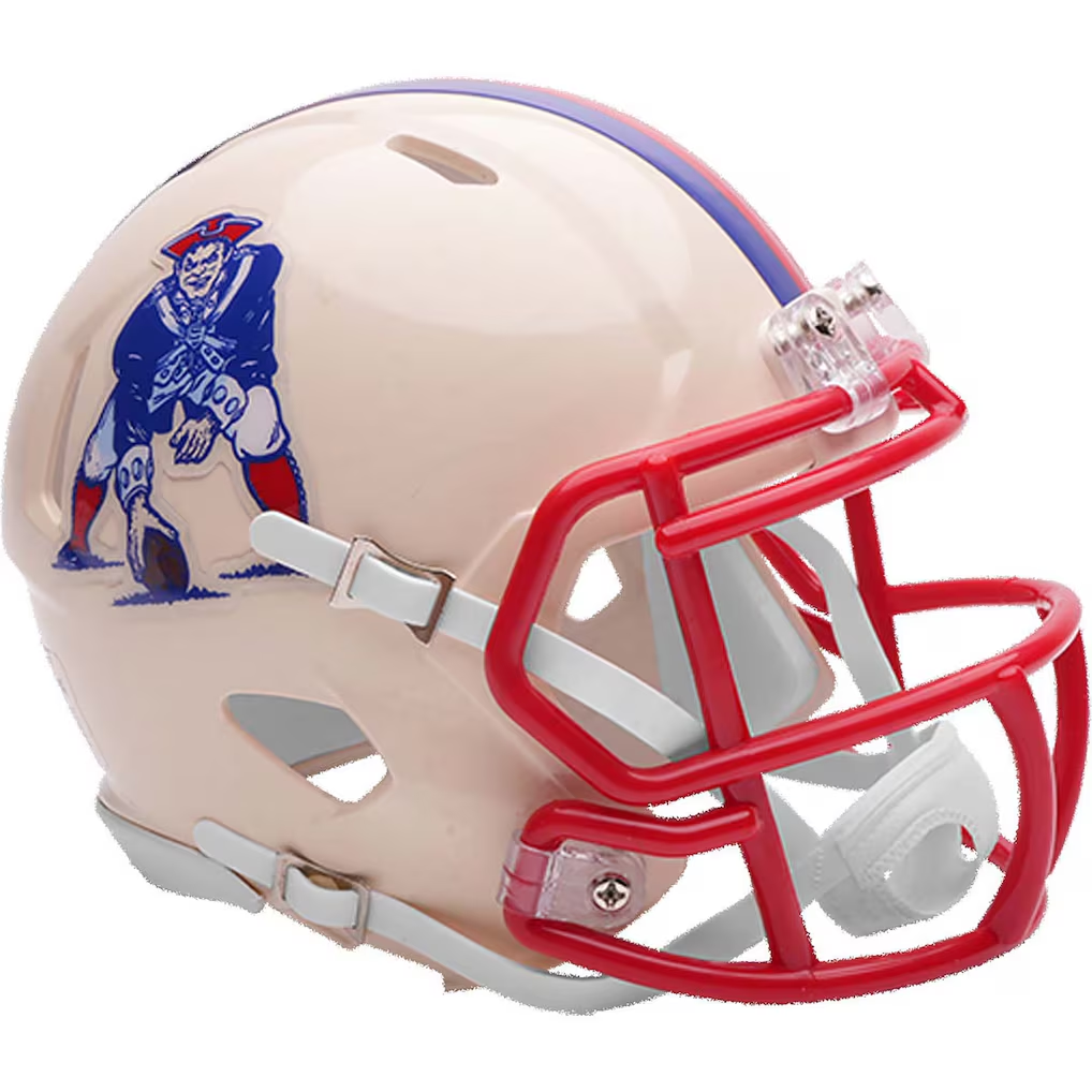 NEW ENGLAND PATRIOTS RETRO COLLECTION RIDDELL SPEED MINI HELMET