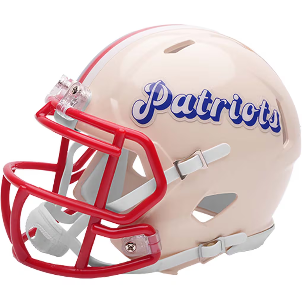 NEW ENGLAND PATRIOTS RETRO COLLECTION RIDDELL SPEED MINI HELMET