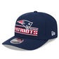 NEW ENGLAND PATRIOTS STATED 9SEVENTY STRETCH-SNAP ADJUSTABLE HAT - NAVY