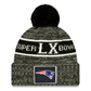 NEW ENGLAND PATRIOTS SUPER BOWL LX CUFFED KNIT WITH POM