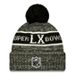 NEW ENGLAND PATRIOTS SUPER BOWL LX CUFFED KNIT WITH POM