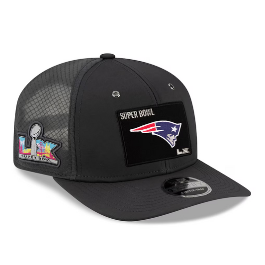 NEW ENGLAND PATRIOTS SUPER BOWL LX OPENING NIGHT 9SEVENTY ADJUSTABLE HAT - BLACK