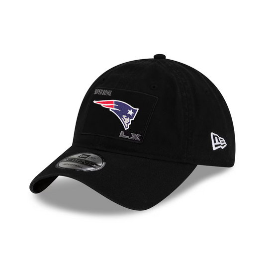 NEW ENGLAND PATRIOTS SUPER BOWL LX PARTICIPATION 9TWENTY ADJUSTABLE HAT - BLACK